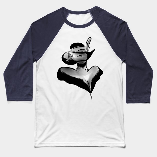 Lady Heart Baseball T-Shirt by Lasse Egholm